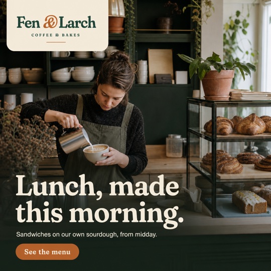 Example ad 7 of ten, made from a shop's own website