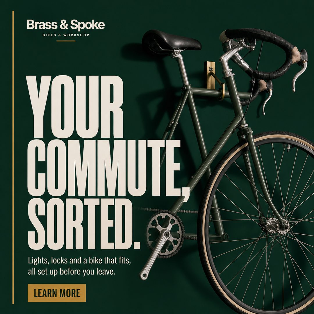 Bike shop ad: Your commute, sorted.